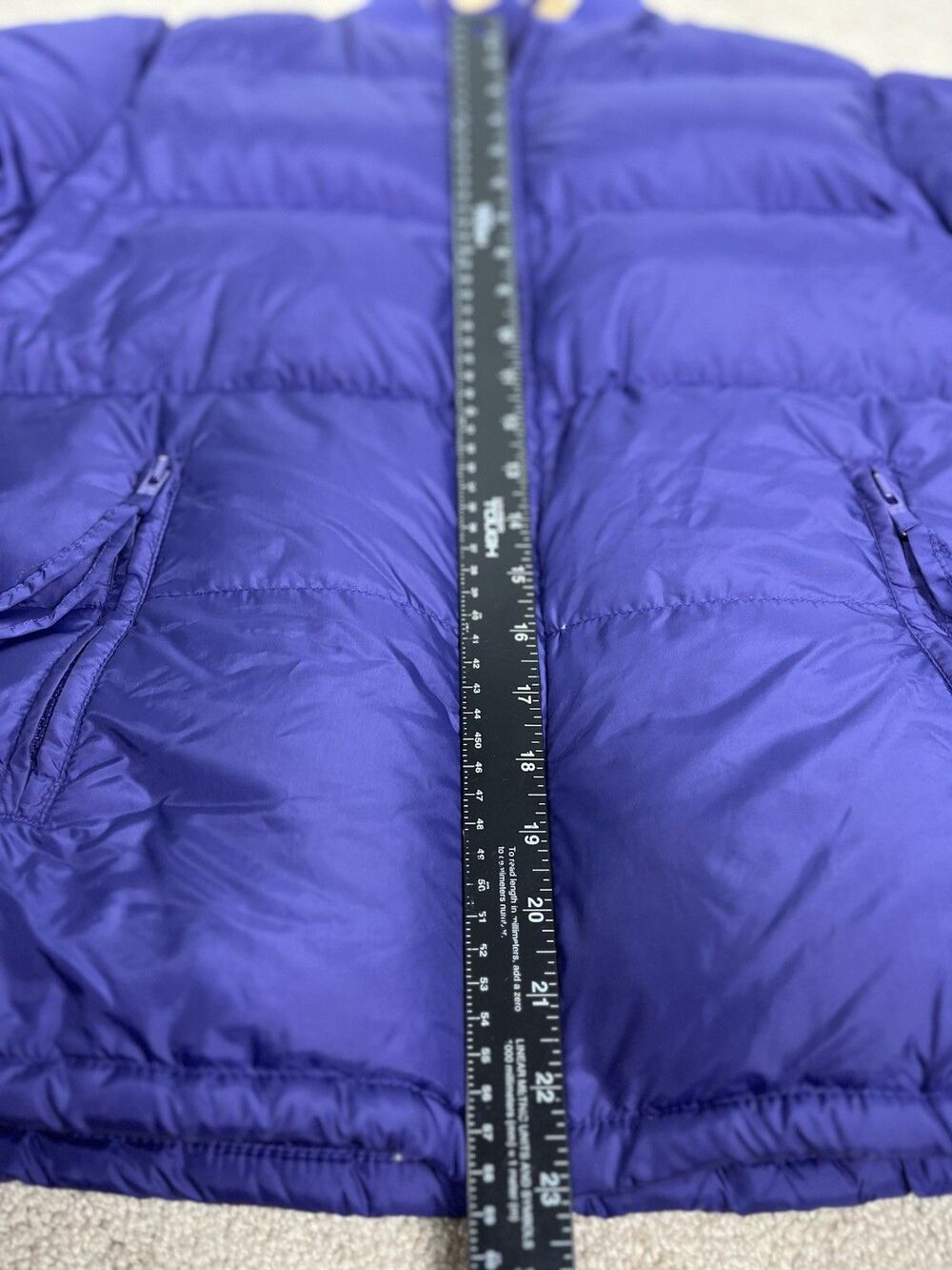 VTG REI Goose Down Puffer Jacket Purple Womens M Bomber Coat Outdoor Warm 90s - Picture 11 of 13